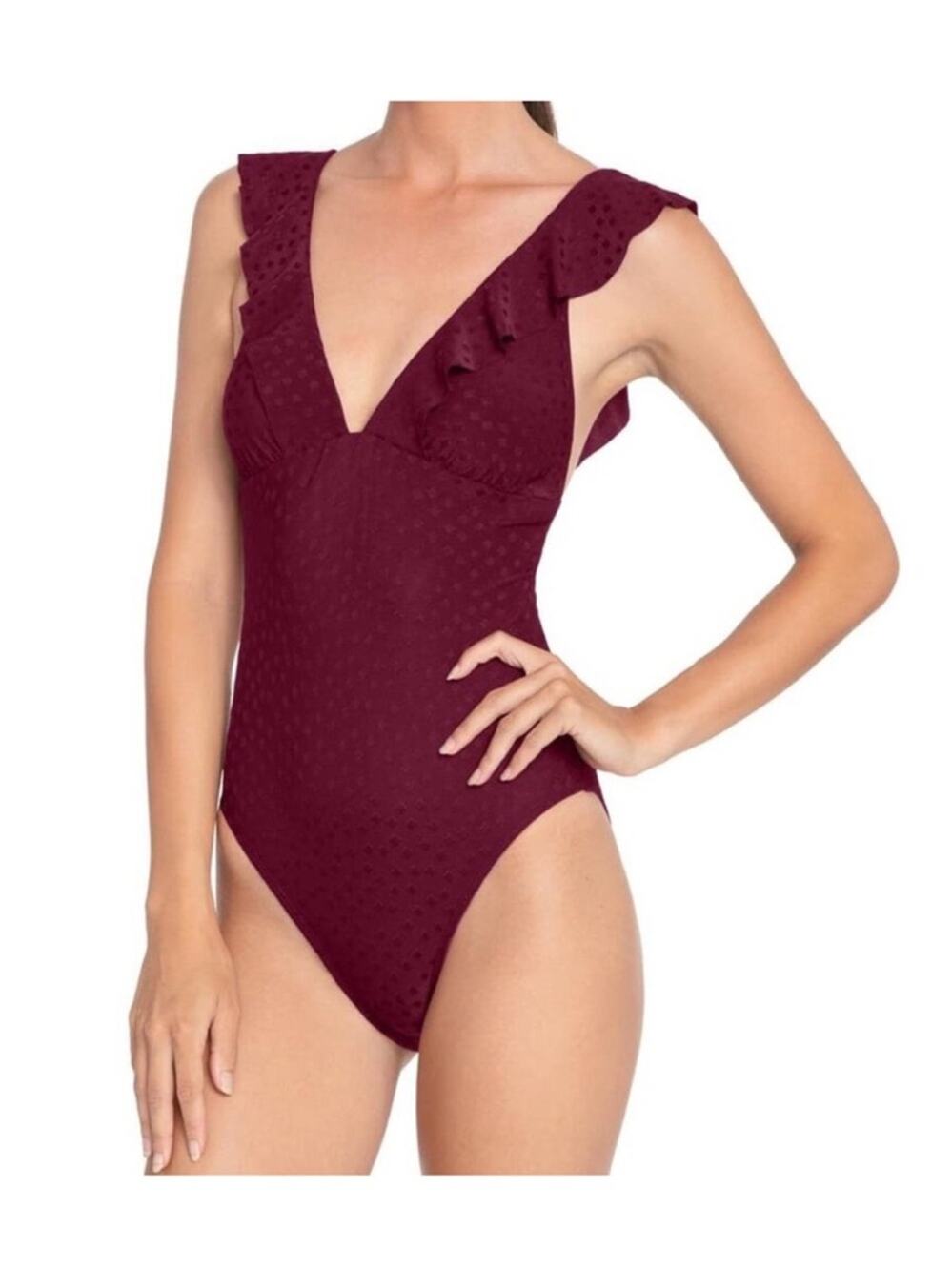 Robin Piccone Julianna Ruffle
One Piece Swimsuit Size 8 Nwot